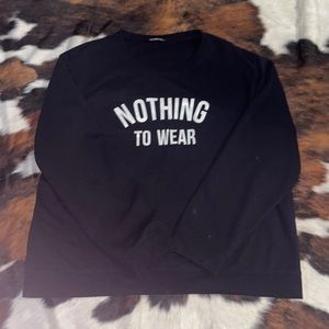 large black shein pullover